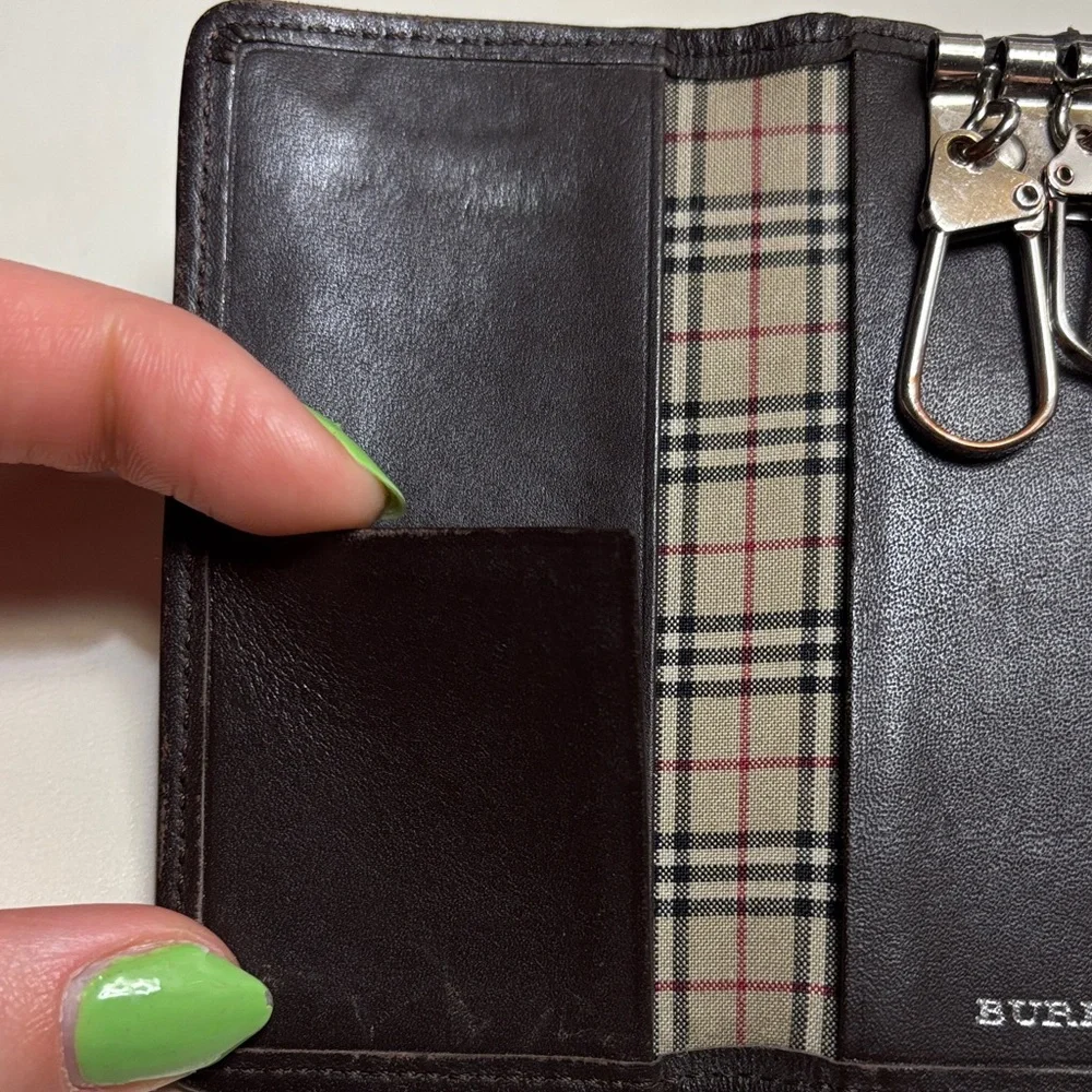 Vintage Burberry Brown Canvas Key Holder - Picture 4 of 10